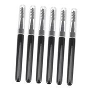 LIFKOME 6pcs Eyelash Brush with Lid for Women Versatile Mascara Applicators and Eyebrow Combs Plastic and Man-made Fiber Makeup Tools for Lash Separation and Curling