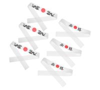 LIFKOME 6pcs Japanese Samurai Headbands with Ninja-inspired Design Adjustable Bandana Hair Wraps for Karate Sushi Chefs and Sports Comfortable Easy-clean Headwear for Men and Women