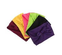 LIFKOME 6pcs Knotted Fashion Headbands for Women Elastic Wide Hair Bands with Bow Rabbit Ears Non-slip Sweat Absorbing Headwraps for Yoga Workout Running Sports