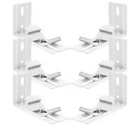 LIFKOME 6pcs Metal Brackets for Vertical Blinds Heavy-Duty Curtain Mounting Holders Corrosion-Resistant Extension Frame for Window Shutter Panels Bathroom and Office Use