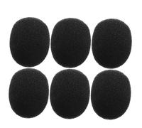 LIFKOME 6pcs Mini Lavalier Lapel Microphone Foam Windscreen Covers 25x20x6mm Wireless Mic Protector for Podcast Recording Conference Use