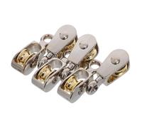 LIFKOME 6pcs Mini Metal Fixed Pulley Physics Teaching Tool Lightweight Single Wire Rope Block for Student Science Kits Classroom Experiments