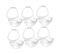 LIFKOME 6Pcs Portable Pacifier Storage Box Travel Friendly Biting Cases Keeps Pacifiers Clean Sanitary for Diaper Bag Home Use for Moms