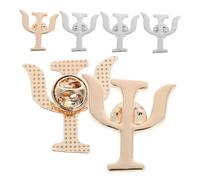 LIFKOME 6pcs Psychology Symbol Brooch Pin Set Vintage Alloy Badge Accessories for Medical Professionals and Psychiatrists Golden and Silver Stylish Lapel Pins for Doctors and Nurses