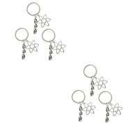 LIFKOME 6pcs Science Key Chain Biochemistry Microscope Flask Charms for Chemistry Teacher and Unique Keyring Pendant for Teacher Day Birthdays and Holidays