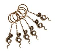 LIFKOME 6pcs Snake Keychain Cobra Pendant Keychain Chinese Year Souvenir Snake Decorative Car Key Chain Charm for Year Souvenir