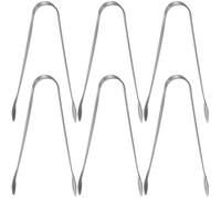 LIFKOME 6pcs Stainless Steel Mini Ice Tongs Set, Small Metal Sugar Cube Serving Tongs for Party, Tea, Coffee Bar, 11Cm Compact Kitchen Accessories