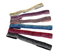 LIFKOME 6pcs Stretchy Glitter Sequin Headbands for Women Yoga Thin Elastic Non-slip Bands Sweatproof Sport Hair Accessories for Workouts and Daily Wear