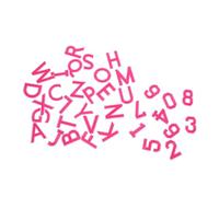 LIFKOME 72pcs Numbers Alphabet Patches Letters Numbers Patches Clothing Letter Embroidered Appliques Embroidery Applique Jeans Alphabet Rosy