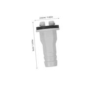 LIFKOME 8 Pcs Air Conditioner Drain Hose Connector Kit Leakproof Straight Fitting with Rubber Ring for Window Ac Mini Split Units Weatherproof Adapter