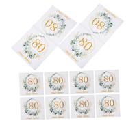LIFKOME 80pcs Eucalyptus Leaves Paper Napkins Disposable Birthday Party Table Decorations for Outdoor Picnics Spring Summer Events Absorbent and Strong Paper Towels