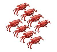 LIFKOME 8pcs Crab Themed Party Supplies Aluminum Foil Balloons Weather Resistant Reusable Inflatable Props for Birthday and Festival Decorations Ocean-inspired Indoor Outdoor Celebration