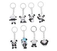 LIFKOME 8pcs Cute Panda Keychain Adorable Panda-Themed Keyring for Bags Charming Key Decor for Women Fun for Holiday Season Everyday Use Random Style