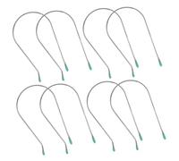 LIFKOME 8pcs Electric Heating Hair Roller Clips U-shaped Curling Clips Stainless Steel Hot Curler Securing Pins for At-home Styling and Perming