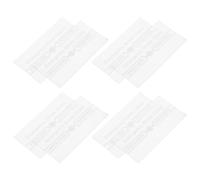 LIFKOME 8pcs Glass Fire Alarm Call Point Replacement Covers, Wall Mounted Manual Break Glass Panels with Quick Response Design and High Temperature Resistance for Indoor Security Systems