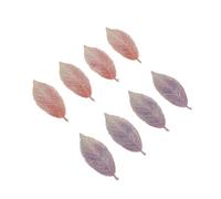 LIFKOME 8pcs Gradient Color Leaf Hair Grips Embroidered Hair Styling Holders for Bangs Suitable for Thick Thin Casual and Semi-formal Accessories for Women