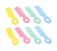 LIFKOME 8pcs Hair Comb for Sensitive Scalps Soft Plastic Round Tooth Brush for Newborns and Lightweight Ergonomic Grooming Tool Kit for Hair Care and Detangling