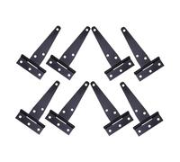 LIFKOME 8pcs Heavy Duty T Strap Hinges with Screws Vibration Control Gate Tee Hinge for Barn Doors Wooden Fences Garden Gates Cabinet Doors Weather Resistant Outdoor Replacement Hardware