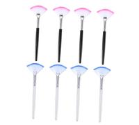LIFKOME 8pcs Long Handle Fan-shaped Facial Mask Brush Makeup Tools Cosmetic Brush Benefit Makeup