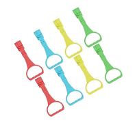 LIFKOME 8pcs Toddler Stand Ring Handle Baby Crib Accessory Plastic Walking Learning Tools Chic Appearance Light Weight Helps Standing Improve Color Cognition for Boys and Girls Infant