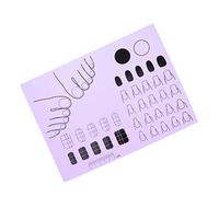 LIFKOME Acrylic Manicure Mat Silicone Nail Art Mat 28x21cm Non-slip Training Pad for Nail Techs Diy Art Practice and Acrylic Craft