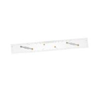 LIFKOME Acrylic Parallel Ruler with Pull Design for Nautical Chart Plotting Grade Durable Navigation Drafting Tool for Precise Coastal Piloting and Boat Measurement