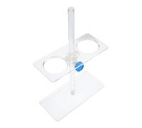 LIFKOME Adjustable Acrylic Funnel Stand Laboratory Rack for Chemical Experiments School Teaching and Science Use Transparent Holder
