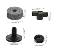 LIFKOME Adjustable Cymbal Stand Hardware Set with Plastic Sleeves and Felt Rings for Drum Cymbal Protection Secure Mounting Lightweight Parts for Stable Performance and Easy Installation