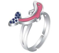 LIFKOME Adjustable Dolphin Mood Ring Temperature Sensitive Emotion Ring for Women Boys Color Changing Open Band Jewelry