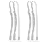 LIFKOME Adjustable Glitter Bra Straps Non-Slip Elastic Shoulder Straps Removable Decorative Bra Strap Replacements for Backless and Strapless Dresses Weddings and Special Occasions