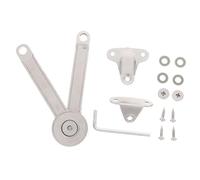 LIFKOME Adjustable Heavy Duty Lid Support Hinge for Cabinets and Chests Folding Gas Strut Lift Stay for Wardrobe Doors Strength-Adjustable Chest Hinges for Down Flap Doors