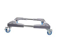 LIFKOME Adjustable Movable Fridge Stand with Stainless Steel and Rubber Material, Suitable for Refrigerator and Washing Machine Support, for Home Appliance Organisation