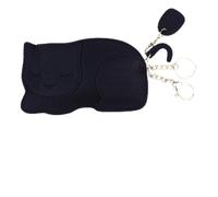 LIFKOME Adorable Black Cat Mini Coin Purse Slim Change Pouch Zipper for Women Cute Storage Bag for Coins and Small Essentials