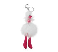 LIFKOME Adorable Fluffy Plush Ostrich Keychain Cute Decorative Keyring for Bags Backpacks and Purses Unique Animal Pendant for Daily Use and Giving