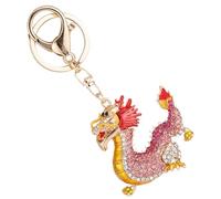 LIFKOME Alloy Dragon Decor Keychain Charm Chic Alloy Multipurpose Practical Accessories for Keys Handicrafts Desktop Decor Making A Handicraft for Your Friends Red-colored Dragon Shape
