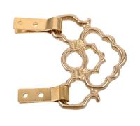 LIFKOME Antique Brass Picture Frame Hanging Hook 7-Shaped Panel Nail Hook for Photo Frame Bracket for Wall Art Hanging