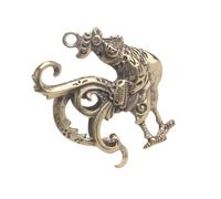 LIFKOME Antique Brass Rooster Keychain Pendant Vintage Style Zodiac Animal Charm for Bag Backpack Car Keys Decoration