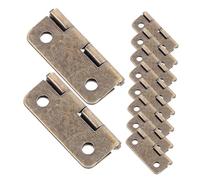 LIFKOME Antique Retro Cabinet Hinges Iron Vintage Jewelry Box Replacement Hinges for Wine Chest Furniture DIY Resistant Decorative Hardware Bronze