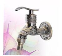 LIFKOME Antique Zinc Alloy Water Tap with Copper Core Gravity Die-cast Kitchen and Bathroom Faucet Ergonomic Design Thread for Leak Prevention Smooth Water Flow for Home and Outdoor Use