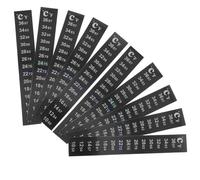 LIFKOME Aquarium Thermometer Strips 10pcs Adhesive Temperature Sticker 4.72In PET Material for Indoor Environment Water Testing in Fish Tank 50-97°F