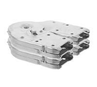 LIFKOME Attic Ladder Hinge Replacement Kit Sturdy Design Stainless Steel 2 Pcs Flexible Adjustment Silver Multi Position Ladder Use for Repairs