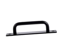 LIFKOME Barn Door Handle Matte Black Solid Iron Sliding Door Hardware with Chamfered Edges for Cabinets Cupboards Indoor Privacy Recessed Furniture Pull