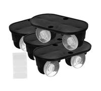 LIFKOME Bear Roller Mini Self Adhesive Caster Wheels 4pcs Adhesive Pulley Rollers for Under Bed Storage Boxes Furniture and DIY Projects