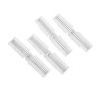 LIFKOME Bi-fold Door Guide Rail Sliding Hardware 4pcs Abs White with Spring-Loaded Top Mount Mechanism Space Optimisation for Wardrobe and Closet Doors Suitable for Home and Pantry Use