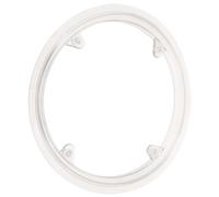 LIFKOME Bike Chain Interface Guard PVC Sprocket Protector 4-bolt Bicycle Chainring Cover White for Road Bike and Mountain Bike Protection
