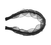 LIFKOME Black Mesh Headband for Women Retro Elegant Hair Accessories Elastic Hairband for Stylish Looks for Holidays and Daily Wear Sophisticated Design Emphasizes Feminine Grace