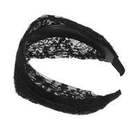 LIFKOME Black Wide Lace Headband for Women and Comfortable Sweet Fashion Hair Accessory for Party Everyday Wear Elegant Headwear Highlighting Charming Look