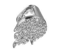 LIFKOME Bling Tooth Gem Single Tooth Cap Flame Design Fashionable for Parties Hip Hop Style