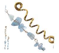 LIFKOME Braid Hair Charms Dread Beads Set 2pcs with Stone Beads for Hair Braids Tribal Style for Women Suitable for Braiding Accessories