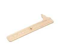 LIFKOME Brass Caliper Gauge Ruler Dual Scale Precision Sliding Pocket Tool for Jewelry Rings Small Items Compact Manual Measuring Instrument